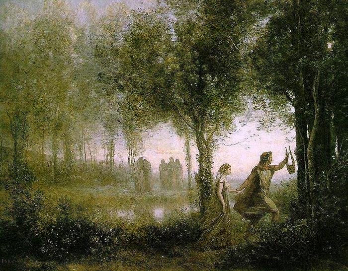 Jean-Baptiste Camille Corot Orphee ramenant Eurydice des enfers oil painting image